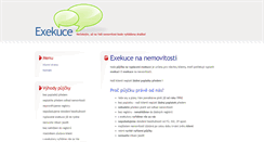 Desktop Screenshot of exekuce.profiweb.cz